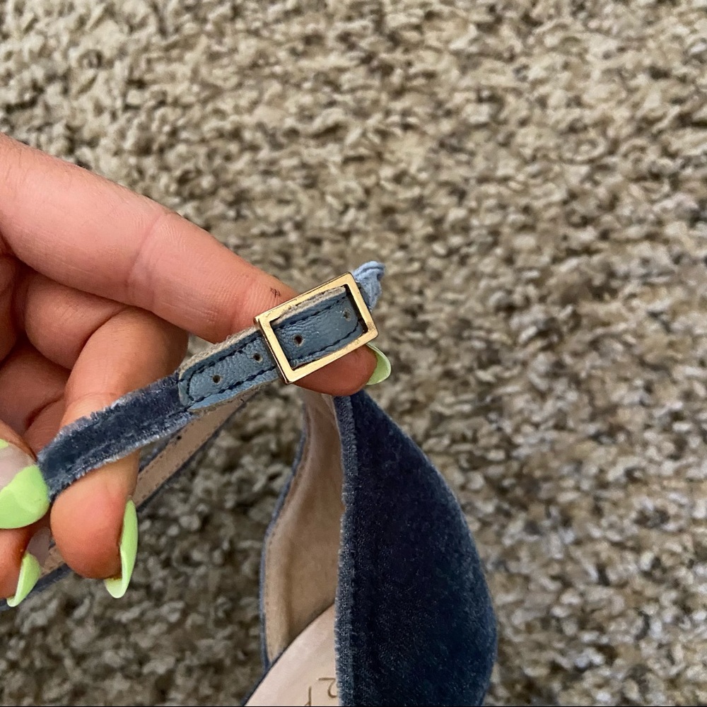 SOLD RAYE brynne velvet heels - Picture 9 of 10